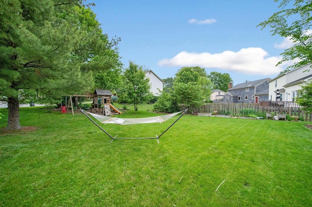 1055 Arcaro Dr, Columbus, OH 43230 - view of yard with a playground and a residential view