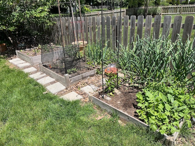 1055 Arcaro Dr, Columbus, OH 43230 - view of yard featuring a vegetable garden