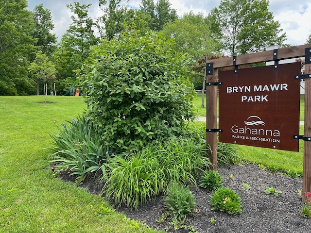 1055 Arcaro Dr, Columbus, OH 43230 - community / neighborhood sign featuring a lawn