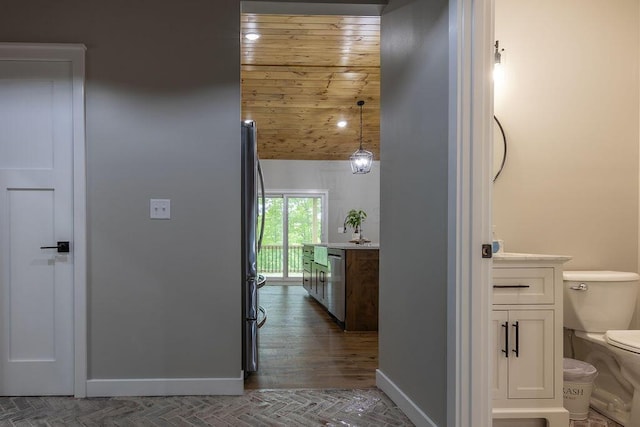 21650 Lake Rd, Glouster, OH 45732 - corridor with baseboards