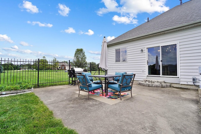 401 Warrenpoint Ln, Pataskala, OH 43062 - view of patio with outdoor dining space and area for grilling