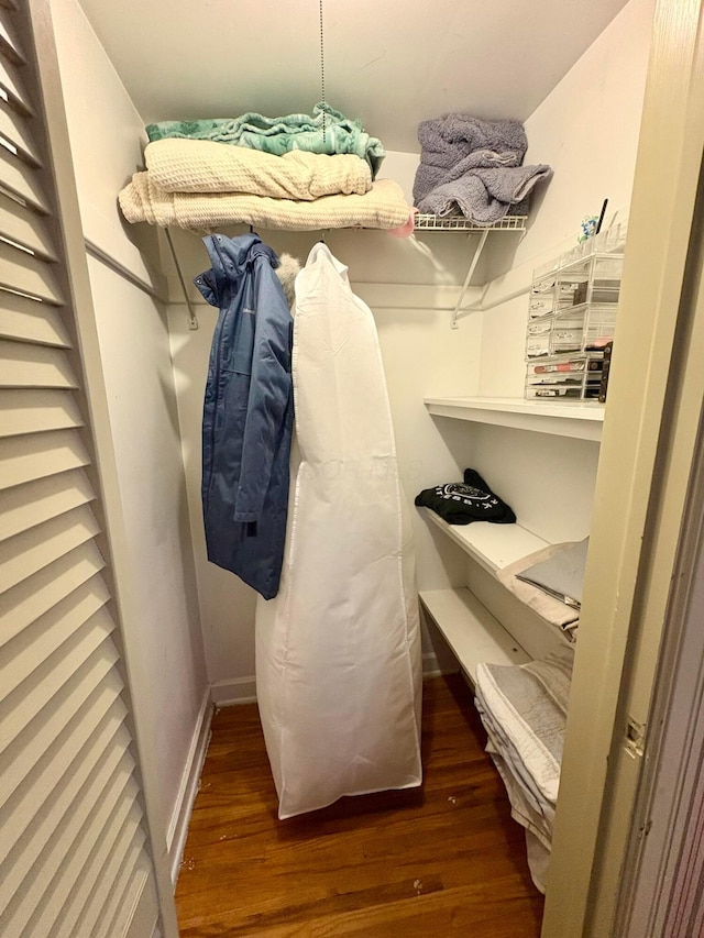 2010 S Main St, Findlay, OH 45840 - walk in closet featuring wood finished floors