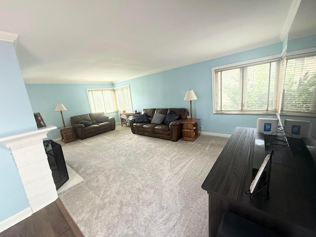 2010 S Main St, Findlay, OH 45840 - living area with healthy amount of natural light and baseboards
