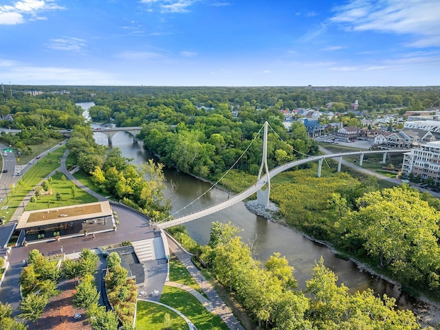 6640 Mooney St Unit 402, Dublin, OH 43017 - bird's eye view of a notable bridge and a nearby body of water