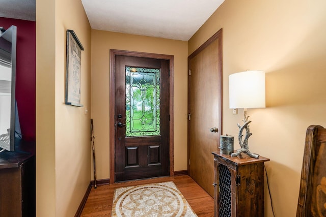 8263 Bennington Chapel Rd, Centerburg, OH 43011 - foyer entrance featuring light wood finished floors and baseboards