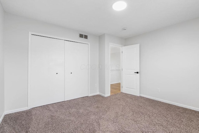 6377 Dietz Dr, Canal Winchester, OH 43110 - unfurnished bedroom featuring carpet floors, baseboards, and a closet