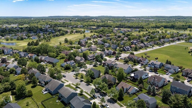 6377 Dietz Dr, Canal Winchester, OH 43110 - aerial view of property's location with a nearby body of water, a local golf course, and nearby suburban area