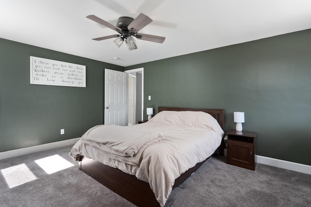 41 N Westmoor Ave, Columbus, OH 43204 - bedroom featuring carpet floors, baseboards, and a ceiling fan