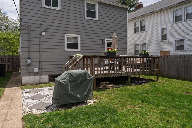 41 N Westmoor Ave, Columbus, OH 43204 - rear view of house featuring a wooden deck