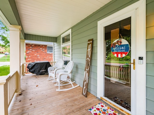 154 Montgomery Blvd, New Concord, OH 43762 - porch with grilling area