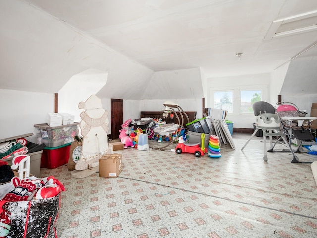 154 Montgomery Blvd, New Concord, OH 43762 - game room featuring lofted ceiling