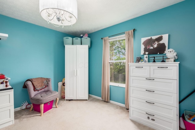 2535 Linbaugh Rd, Grove City, OH 43123 - bedroom featuring light colored carpet, baseboards, and a textured ceiling