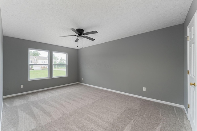 5924 Morrissey St Unit 5924E, Columbus, OH 43232 - carpeted empty room with ceiling fan, a textured ceiling, and baseboards