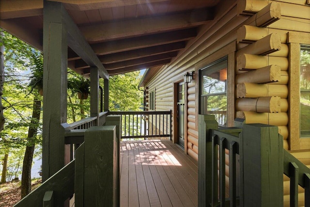 653 Natchez Ln, Sugar Grove, OH 43155 - view of wooden deck