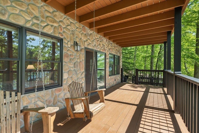653 Natchez Ln, Sugar Grove, OH 43155 - view of wooden terrace