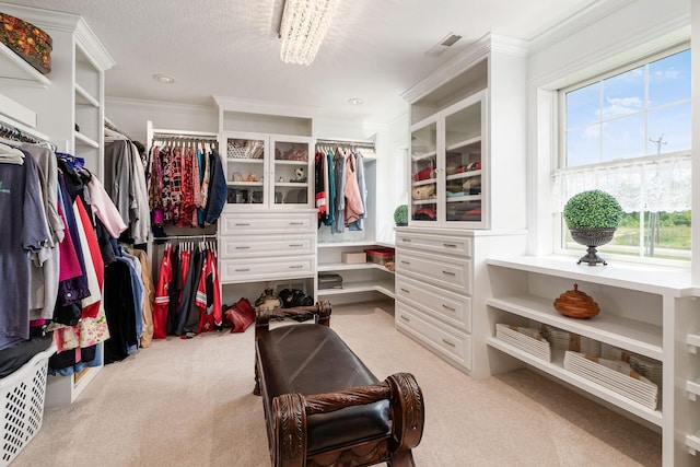 5360 Smothers Rd, Westerville, OH 43081 - walk in closet featuring light colored carpet