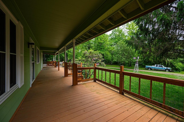 1959 Chapel Creek Rd, Chillicothe, OH 45601 - wooden porch featuring a lawn
