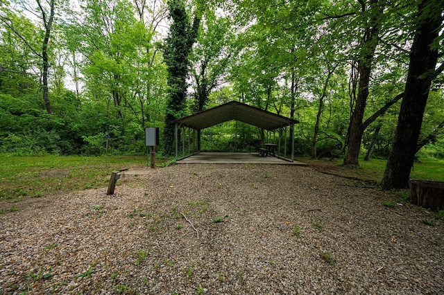 1959 Chapel Creek Rd, Chillicothe, OH 45601 - view of home's community with driveway, a detached carport, and a gazebo
