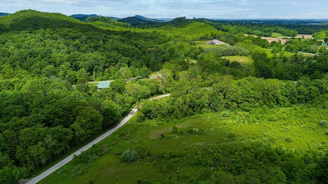 1959 Chapel Creek Rd, Chillicothe, OH 45601 - aerial overview of property's location featuring a heavily wooded area and a mountainous background
