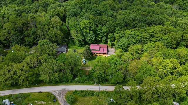 1959 Chapel Creek Rd, Chillicothe, OH 45601 - aerial view of property and surrounding area with a heavily wooded area