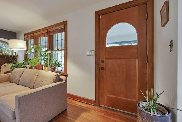249 Blenheim Rd, Columbus, OH 43214 - foyer entrance with wood finished floors and baseboards