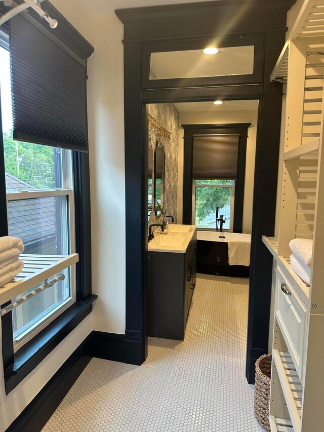 1217 Franklin Ave, Columbus, OH 43205 - bathroom featuring plenty of natural light and vanity