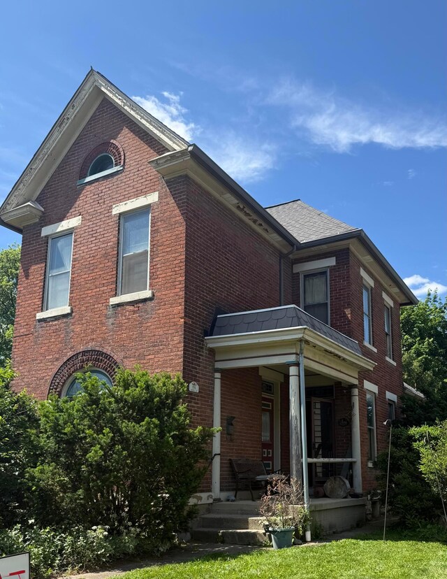158 E Morrill Ave, Columbus, OH 43207 - rear view of house featuring brick siding and covered porch