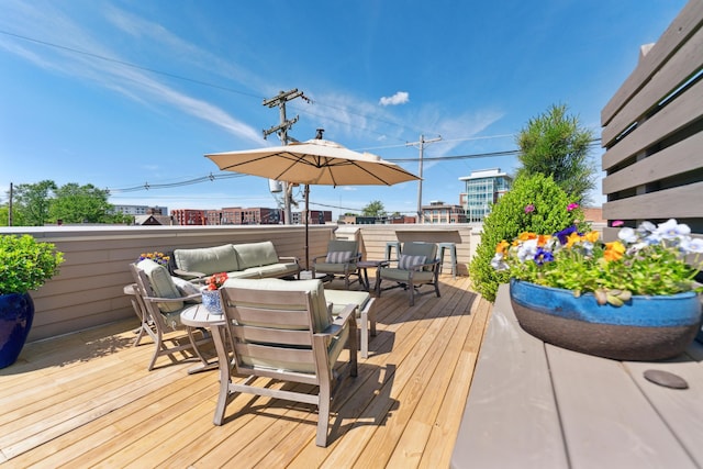 48 E 4th Ave, Columbus, OH 43201 - deck featuring outdoor lounge area