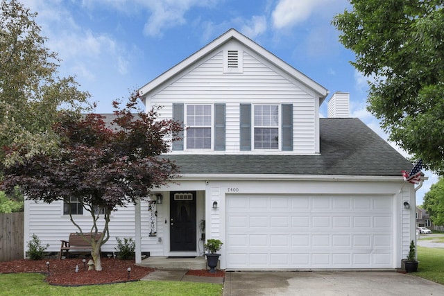 7400 Olympic Club Ct, Pickerington, OH 43147 - traditional-style house featuring concrete driveway, roof with shingles, and a garage