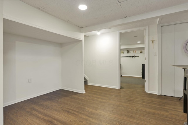 7400 Olympic Club Ct, Pickerington, OH 43147 - finished basement featuring wood finished floors, stairway, and baseboards