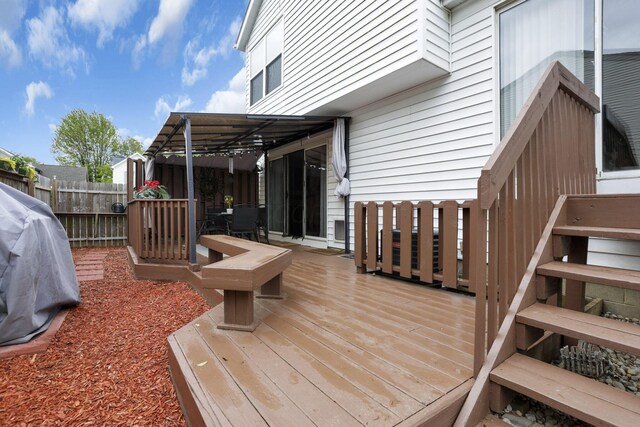 7400 Olympic Club Ct, Pickerington, OH 43147 - view of wooden terrace