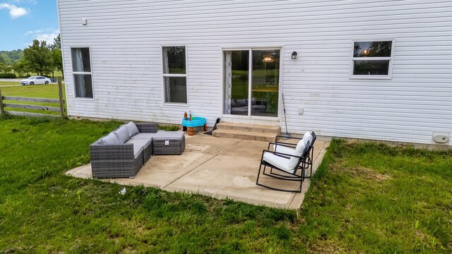 4483 County Road 124, Cardington, OH 43315 - view of patio / terrace with entry steps and an outdoor hangout area
