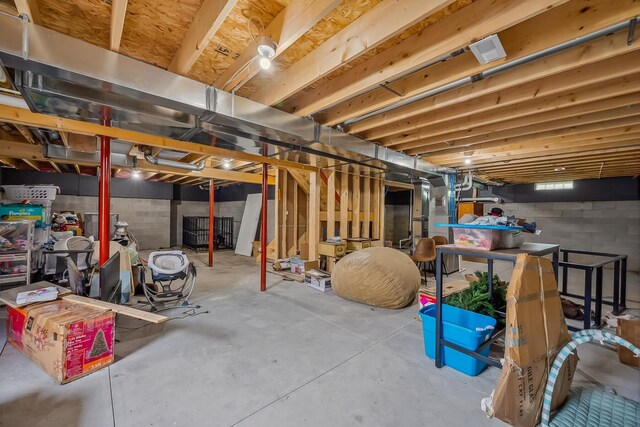 4483 County Road 124, Cardington, OH 43315 - view of unfinished basement
