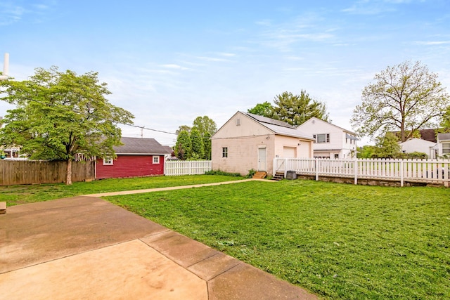 302 Oak St, Mount Vernon, OH 43050 - view of yard with an outdoor structure and a patio area