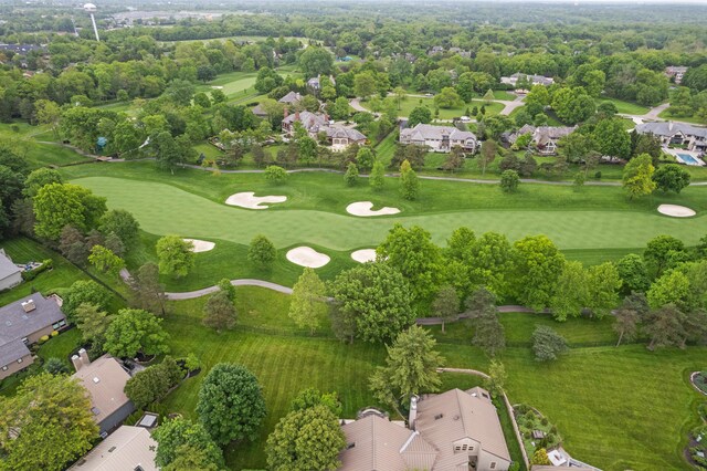 5518 Aryshire Ct, Dublin, OH 43017 - aerial perspective of suburban area featuring a golf course