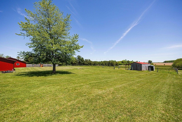 1674 Brock Rd NE, Bloomingburg, OH 43106 - view of yard with a view of countryside and an outbuilding
