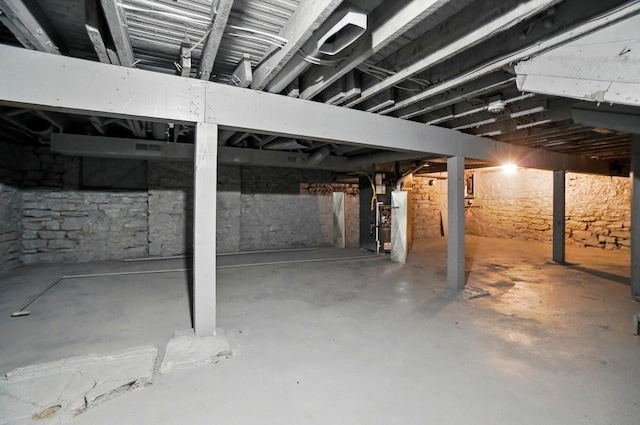 525 Saint Clair Ave, Columbus, OH 43203 - unfinished below grade area with heating unit