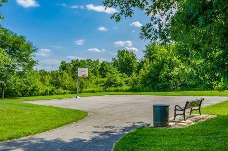 6407 Skywae Dr, Columbus, OH 43229 - view of community featuring a lawn and community basketball court
