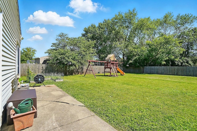 3784 Hendron Rd, Groveport, OH 43125 - view of yard with a patio area and a playground
