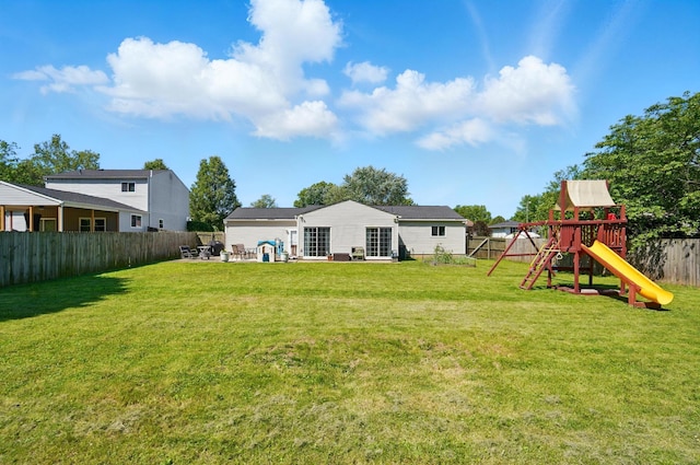 3784 Hendron Rd, Groveport, OH 43125 - view of yard with a patio and a playground