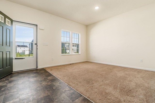 3339 Lauren Fields Dr S, Groveport, OH 43125 - carpeted entrance foyer featuring baseboards and recessed lighting