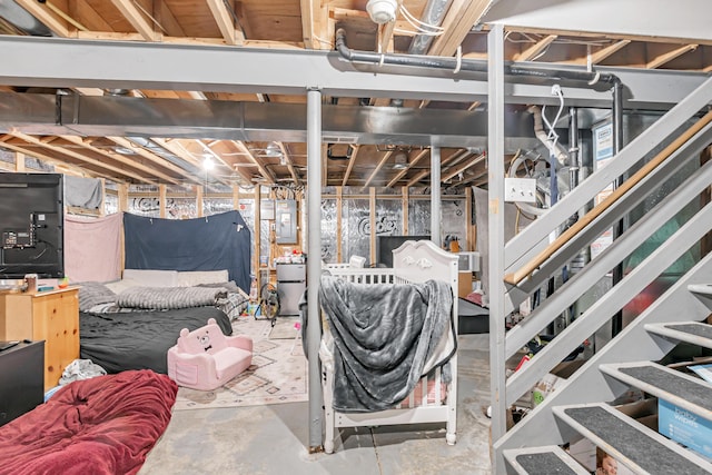 3150 Berkley Pointe Dr, Gahanna, OH 43230 - unfinished basement featuring electric panel