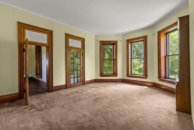 4093 State Route 257, Radnor, OH 43066 - empty room with carpet floors, healthy amount of natural light, and crown molding