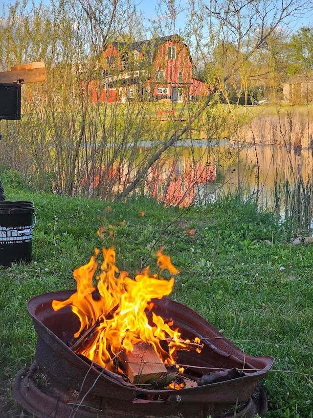2309 N Houston Pike, South Vienna, OH 45369 - exterior view of a fire pit