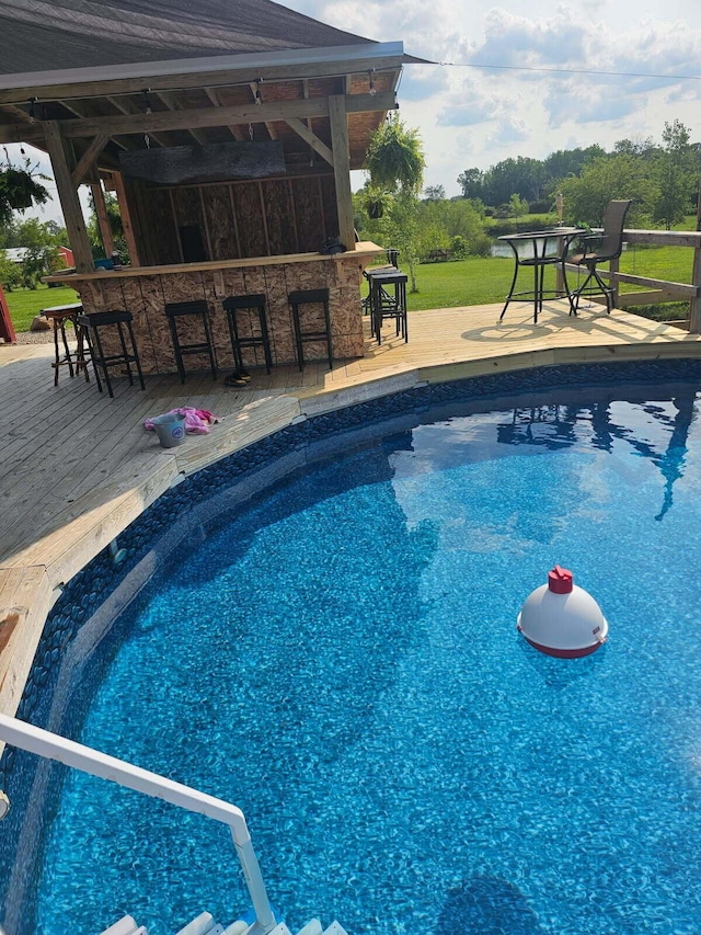 2309 N Houston Pike, South Vienna, OH 45369 - swimming pool featuring a deck