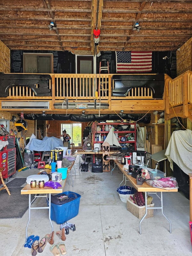2309 N Houston Pike, South Vienna, OH 45369 - garage featuring a workshop area