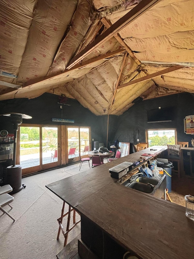 2309 N Houston Pike, South Vienna, OH 45369 - interior space with lofted ceiling and plenty of natural light