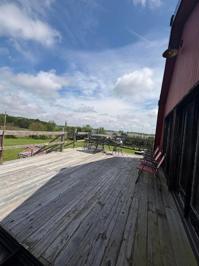 2309 N Houston Pike, South Vienna, OH 45369 - view of wooden deck