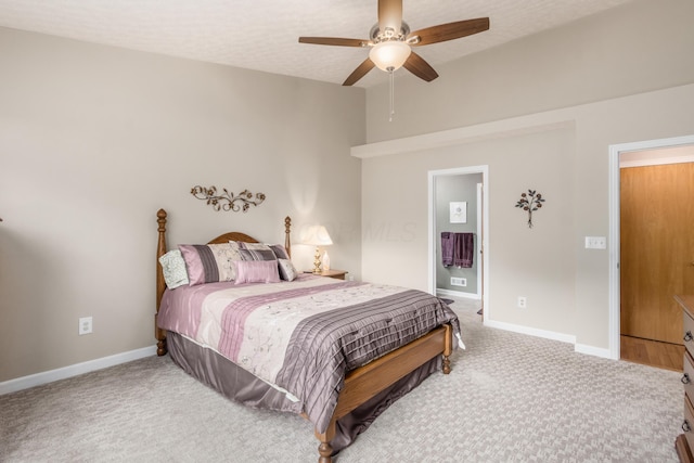 4989 Edgeley Dr, Hilliard, OH 43026 - bedroom featuring carpet flooring, baseboards, and a ceiling fan