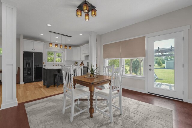 14980 Robins Rd, Johnstown, OH 43031 - dining room with light wood-style flooring, recessed lighting, and baseboards